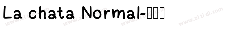 La chata Normal字体转换